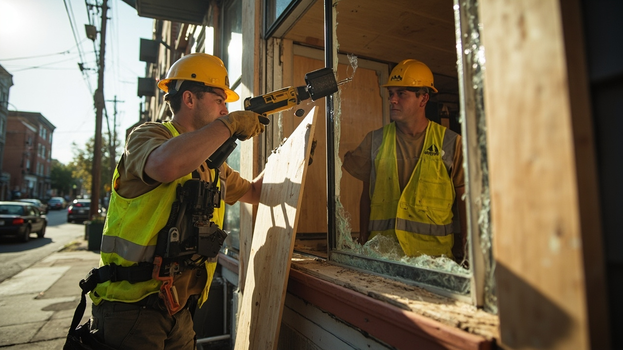 Emergency Board-Up Services in Philadelphia – 24/7 Response Teams Dispatched in Under 60 Minutes