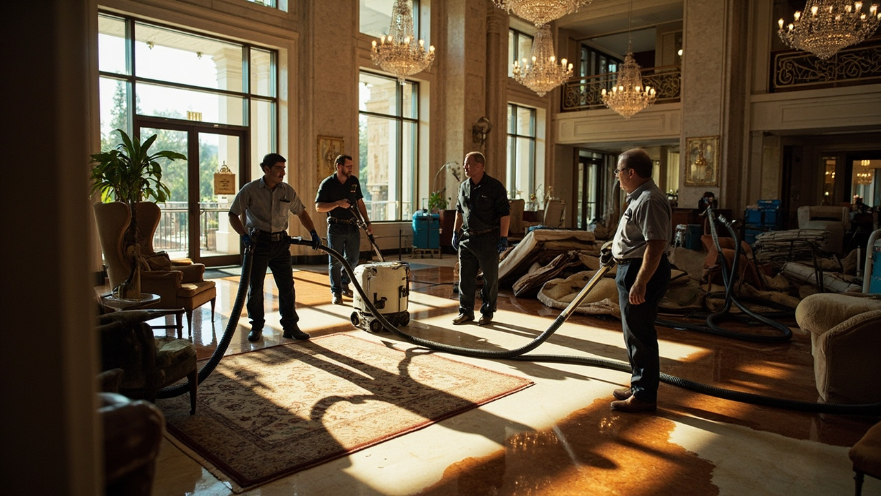 The Commercial Hotel Water Damage Restoration Process