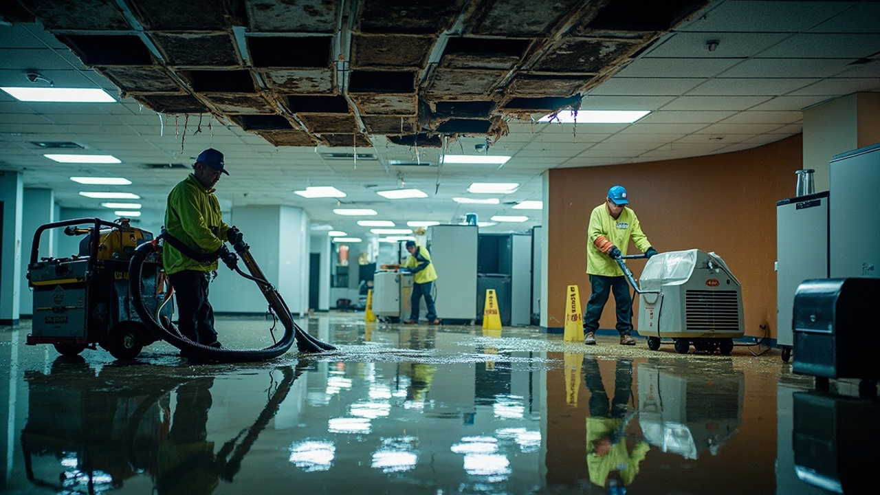 How Commercial Building Water Extraction Differs from Residential Work