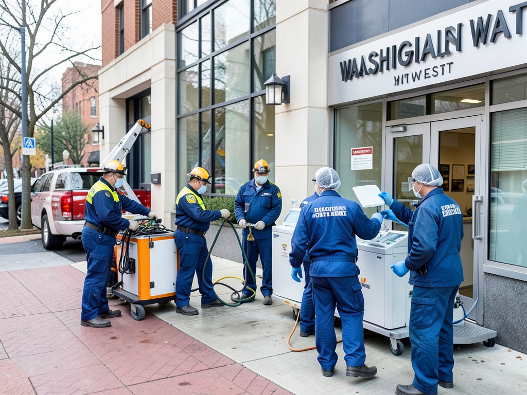 Medical office water damage restoration and steril